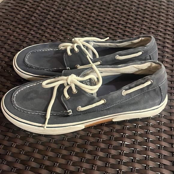 Sperrys top slider, boat shoe navy and white size 10 M - Picture 2 of 8